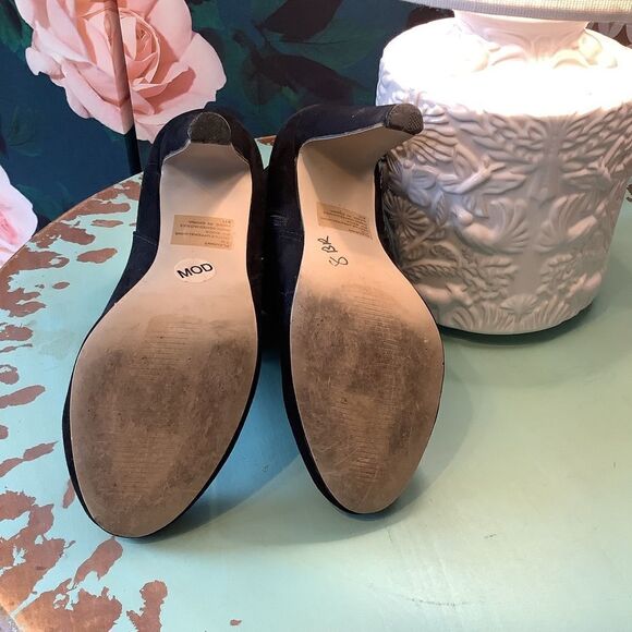 Madden Girl Black Suede Ankle Booties - Picture 6 of 6